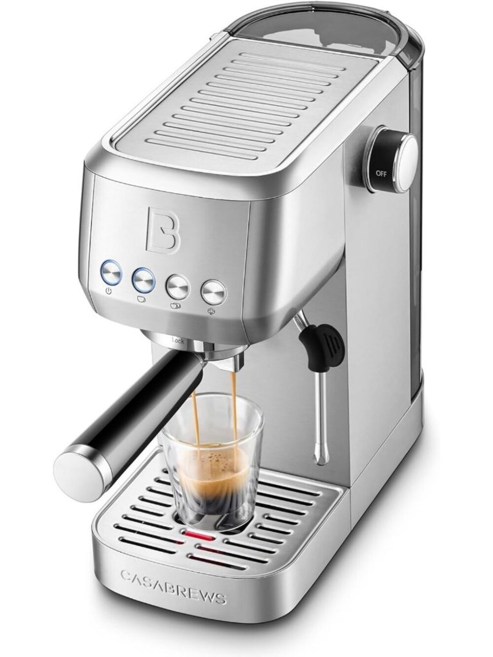 3700 Essential Stainless Steel Espresso Machine with Steam Wand - Perfect for